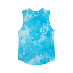 GOOD TIMES BOYS MUSCLE TEE TIEDYE BLUE